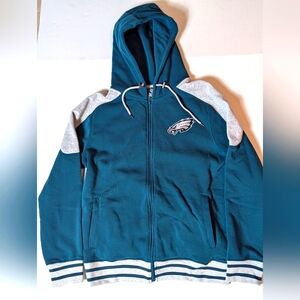 Philadelphia Eagles Full-Zip Hoodie - Large, Official NFL Team Apparel